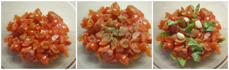 Salsa per bruschette al pomodoro - Ricetta bruschette