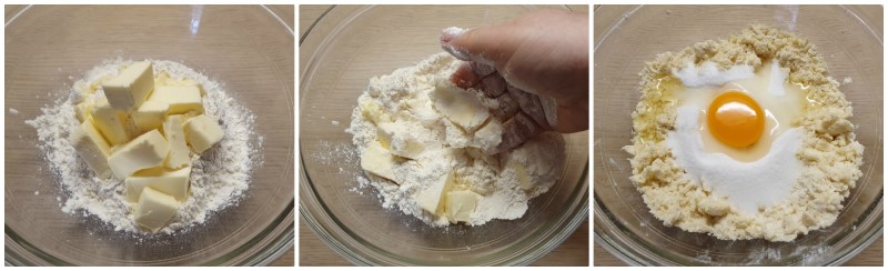 Preparazione pasta frolla per fondi - Cottura pasta frolla