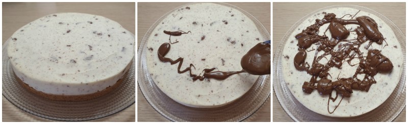 Decorazione di Nutella - Ricetta Cheesecake mascarpone