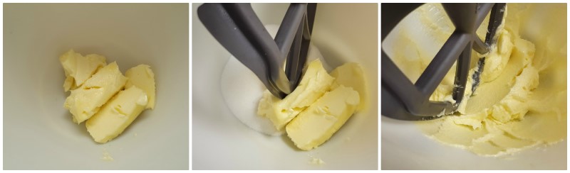 Lavorare a crema il burro con lo zucchero - Ricetta caprese