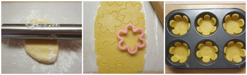 Stendere la pasta frolla - Ricetta tartellette dolci