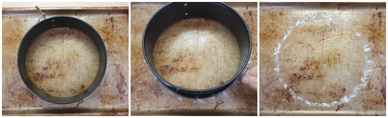 Preparazione della teglia