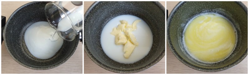 Cottura latte e burro - Impasto Bignè salati ricetta