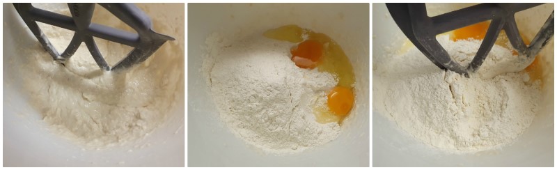 Unire uova e farina - Ricetta Albero di Natale salato