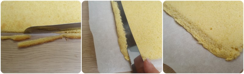 Regolare i bordi della pasta biscotto ricetta