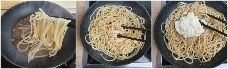 Risottare la pasta - Ricetta spaghetti cacio e pepe