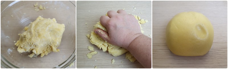 Impastare la base di pasta frolla - Crostata di pistacchi ricetta
