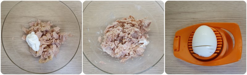 Preparazione della crema di tonno - Ricette tramezzini