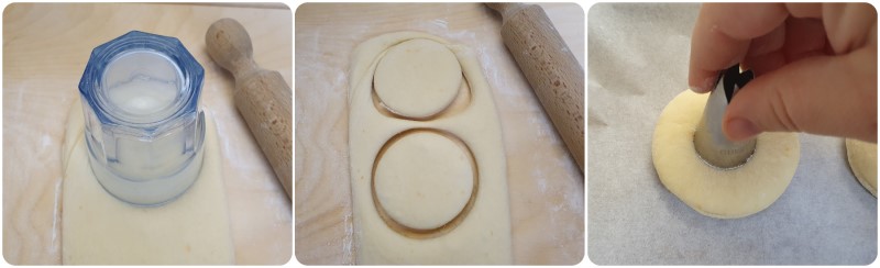 Ricavare le forme delle ciambelle - Ricetta Doughnut