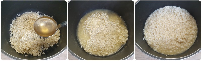 Cottura del riso - Risotto cacio e pepe ricetta
