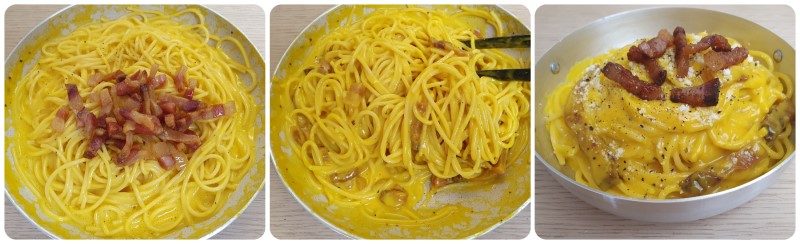 Ricetta Spaghetti alla carbonara pronti