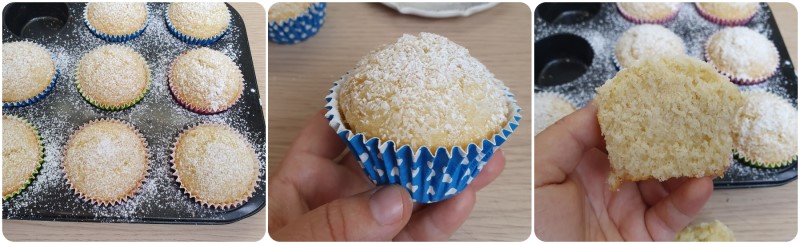 Muffin al cocco pronti