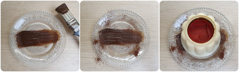 Decorazione del piatto - Ricetta budino al cioccolato