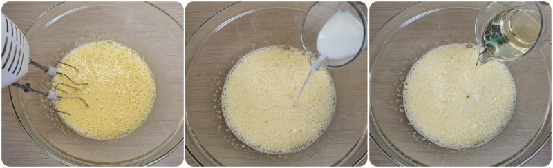 Unire latte e olio - Torta con albicocche