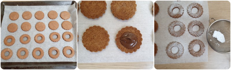 Riempire i biscotti con Nutella