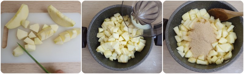 Tagliare le mele - Ricetta marmellata di mele