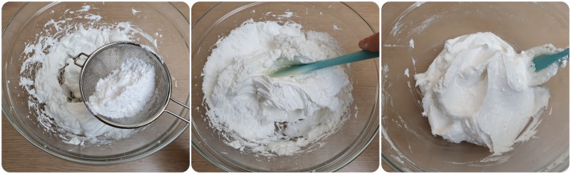 Unire lo zucchero a velo - Macaron ricetta