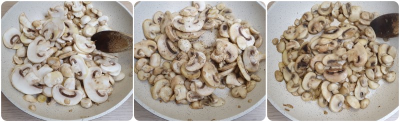 Cottura dei funghi in padella ricetta