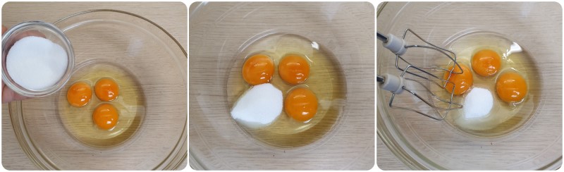 Montare uova e zucchero - Ricetta Kaiserschmarren