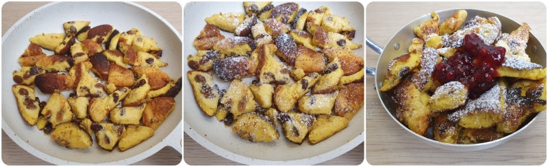 Kaiserschmarren pronto da servire