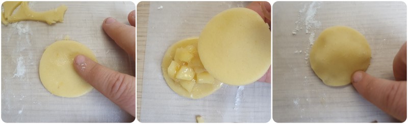 Chiudere i biscotti alla mela