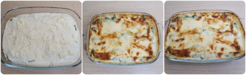 Cottura delle Lasagne ricotta e spinaci ricetta
