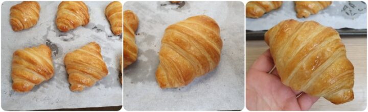 Croissant francesi cotti