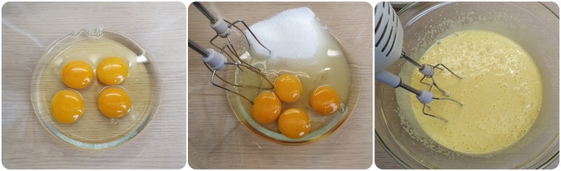 Montare uova e zucchero - Ricetta Torta allo yogurt