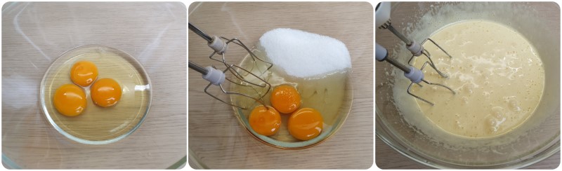 Montare le uova con lo zucchero - Ricetta torta con marmelllata