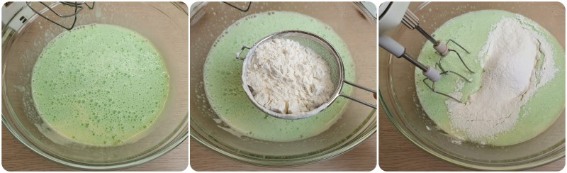Unire la farina - Torta menta e cocco ricetta