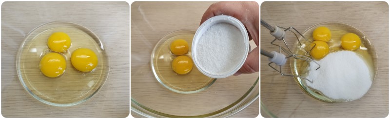 Montare uova e zucchero - Ricetta Torta 7 vasetti
