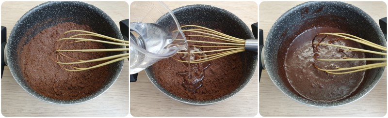 Unire l'acqua - Topping al cioccolato ricetta