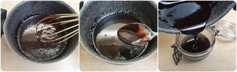 Cottura del topping - ricetta salsa al cioccolato