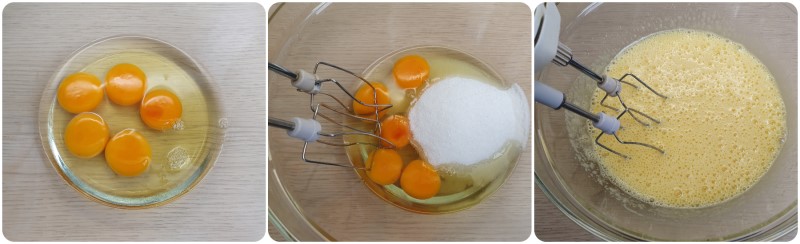 Montare uova e zucchero - Ricetta Naked Cake