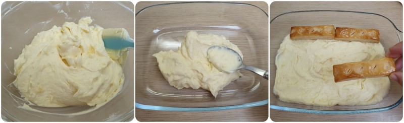 Stendere la crema - torta millefoglie con sfogliatine alla crema