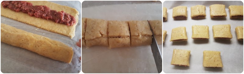 Cottura dei biscotti di pasta frolla ripieni - Settembrini Mulino Bianco
