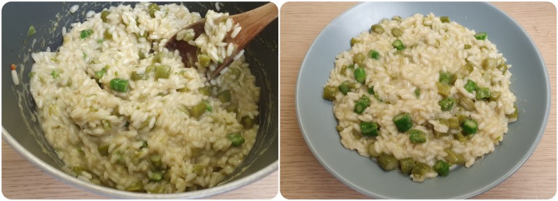 Risotto agli asparagi pronto