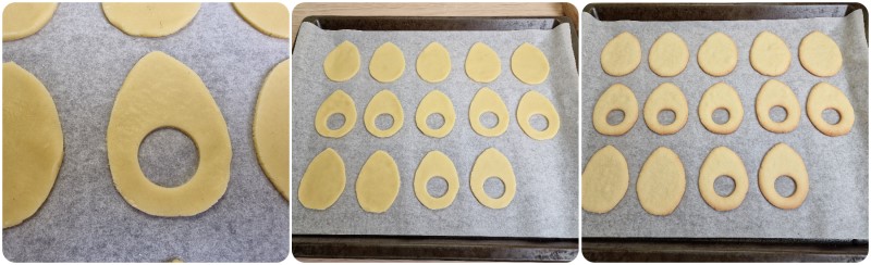 Cottura dei biscotti di Pasqua