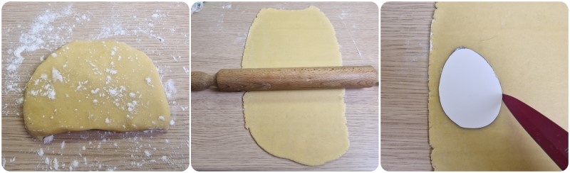 Stendere la frolla - Biscotti pasquali ricetta