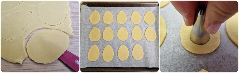 Ricavare i biscottini pasquali