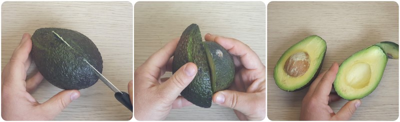 Aprire l'avocado - Ricetta guacamole