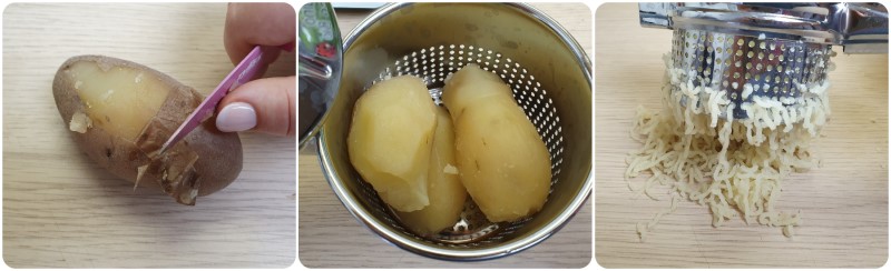 Schiacciare le patate - Ricetta gnocchi di patate