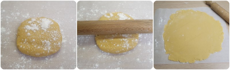 Stendere la pasta frolla - Crostata con crema frangipane