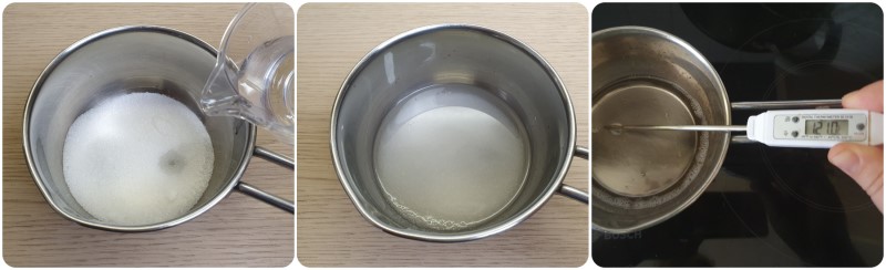 Preparazione lo sciroppo di zucchero - Tiramisu monoporzione ricetta