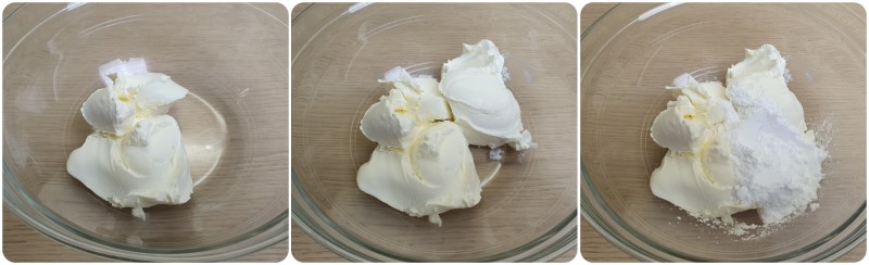 Preparare la crema con mascarpone e philadelphia - Ricetta Crema al formaggio per dolci