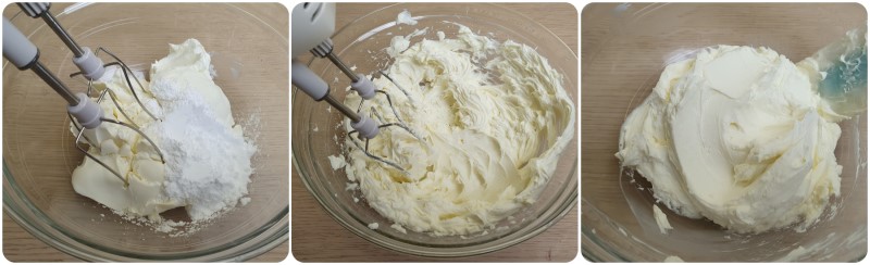 Amalgamare con le fruste - Crema al formaggio per dolci ricetta