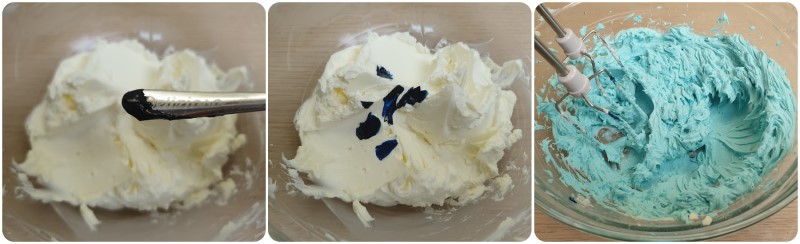 Come colorare la crema di formaggio - Frosting al philadelphia