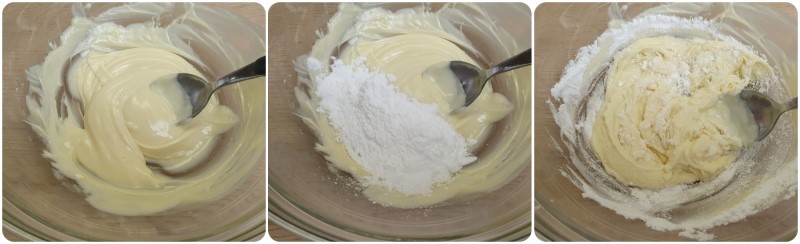 Unire zucchero a velo - Crema al cioccolato bianco ricetta