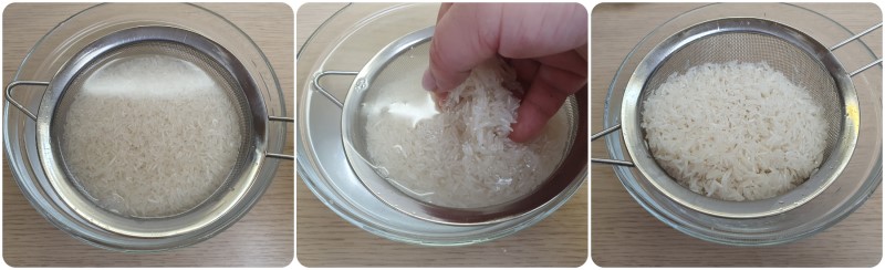 Lavare il riso Basmati - Ricetta riso alla cantonese