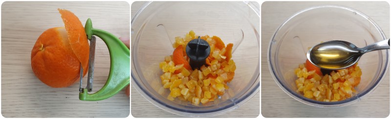Prelevare la scorza dei mandarini - ricette roccocò